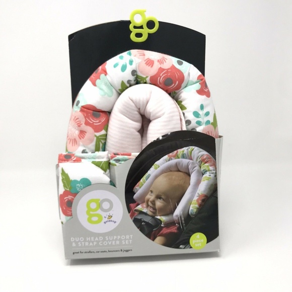 Goldbug | Accessories | Go By Goldbug Duo Head Support Strap Cover Set
